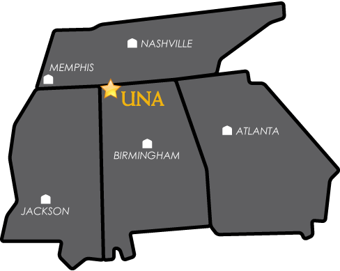 Map of UNA