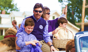 UNA President Ken Kitts with family
