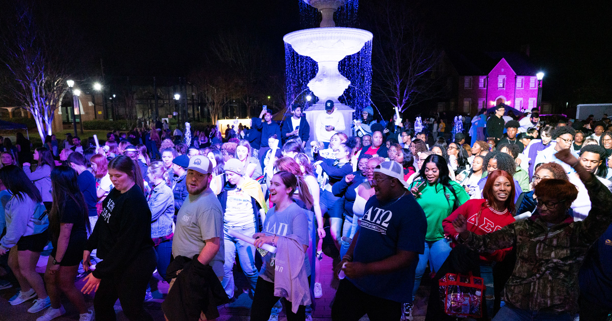 UNA's annual spring tradition Light the Fountain is set for March 14.