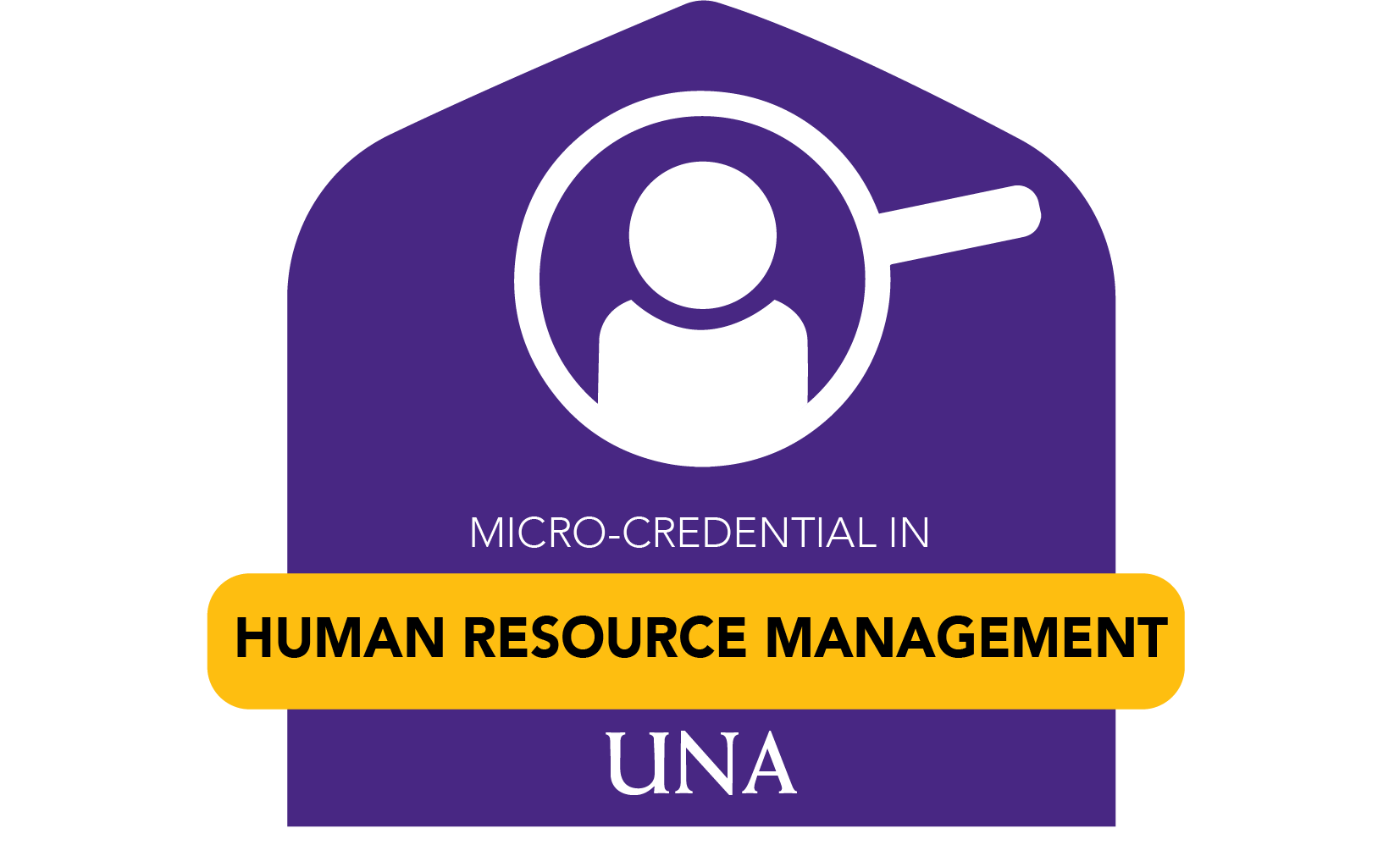 badge for microcredential in hr management