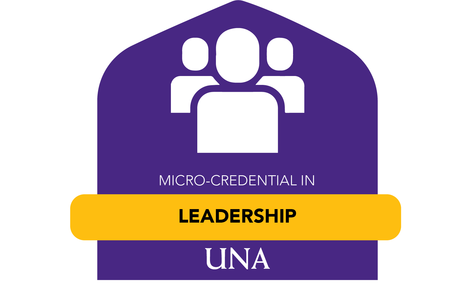 badge for microcredential in leadership