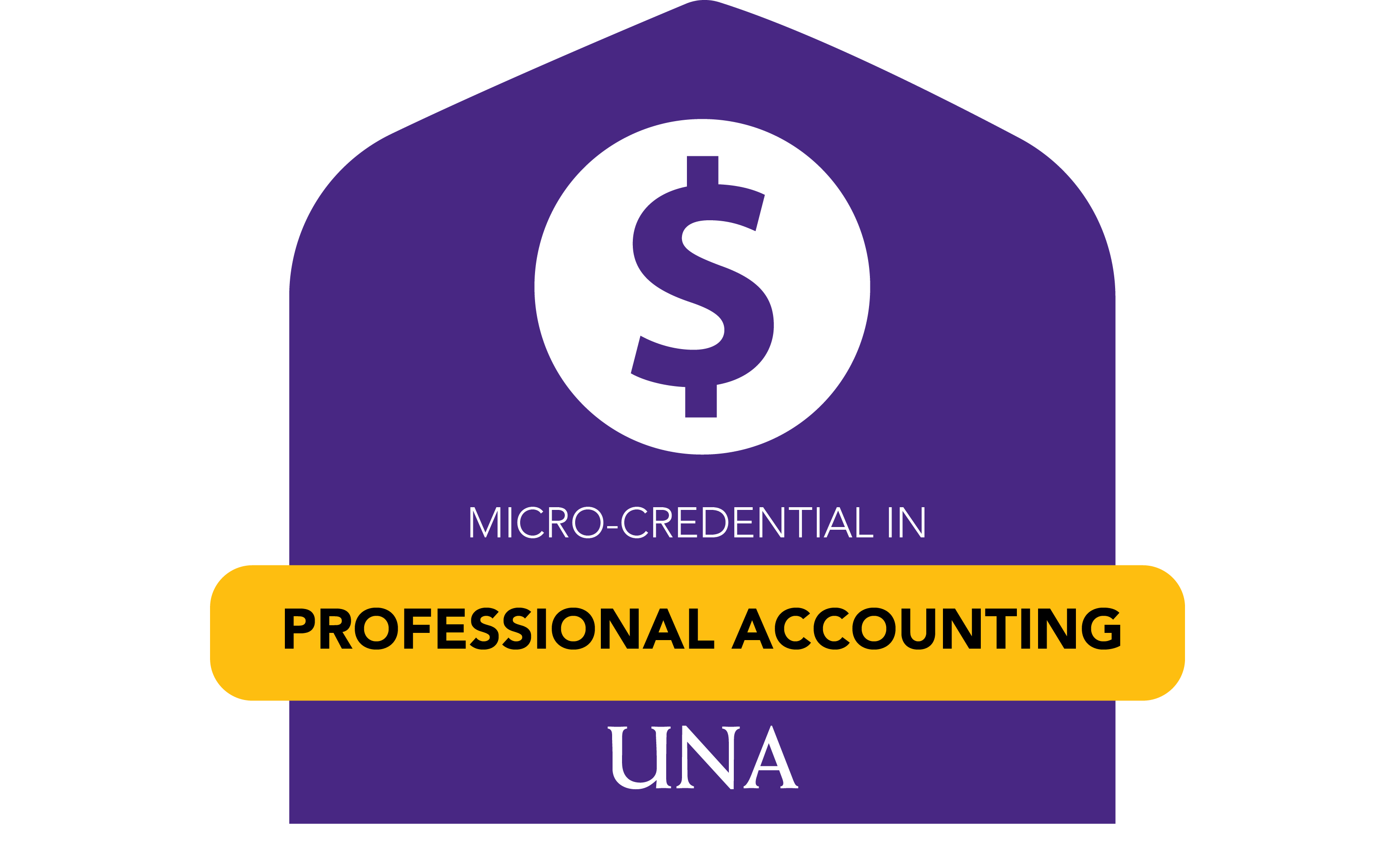 badge for microcredential in professional accounting