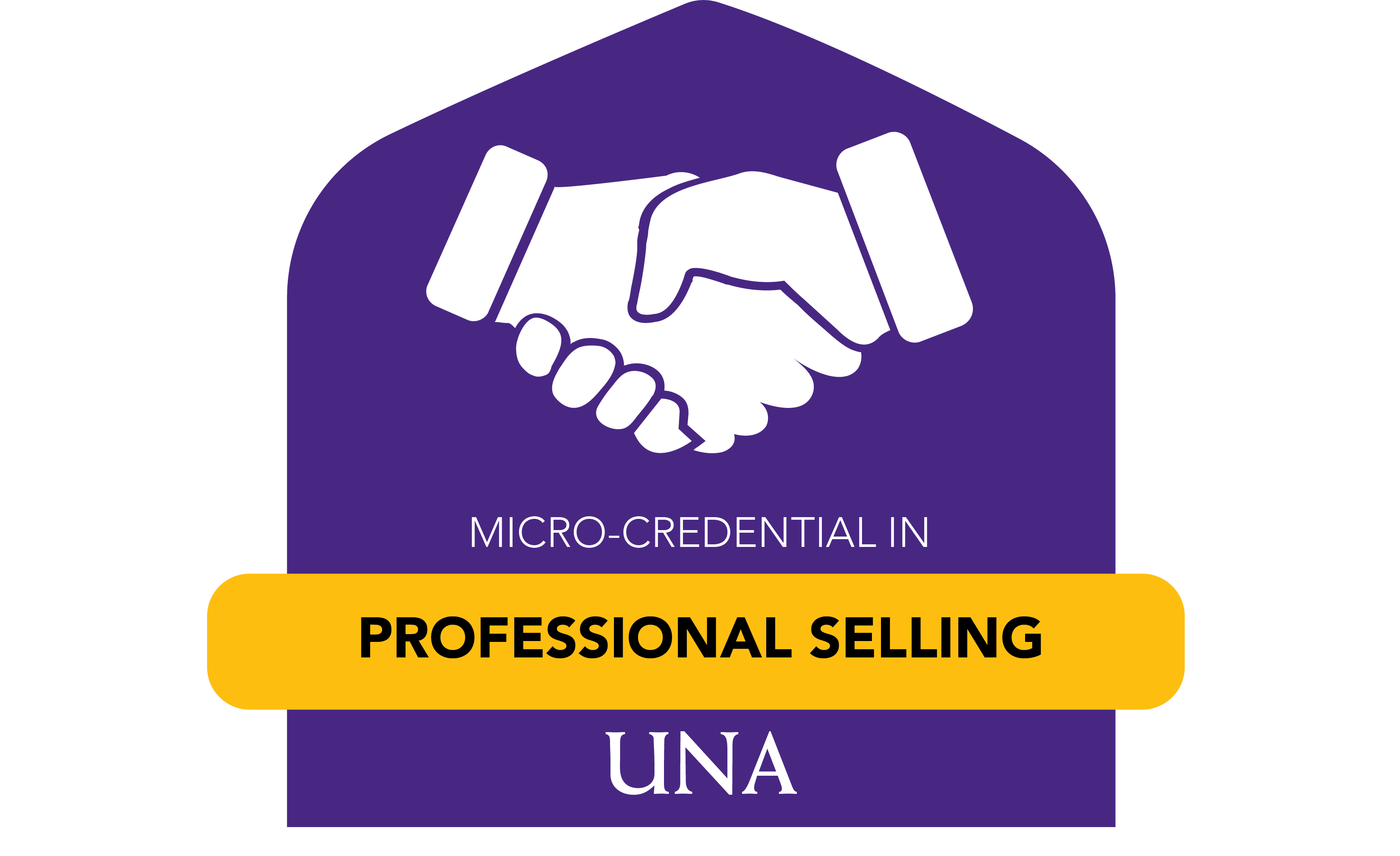 badge for microcredential in professional selling