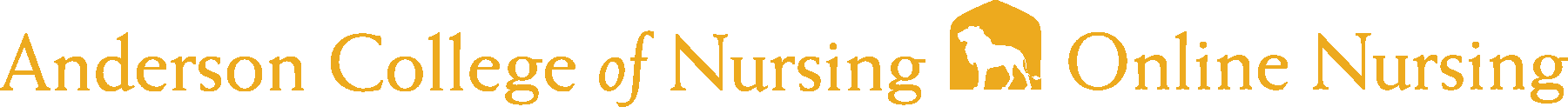Anderson College of Nursing Online Logo - Gold - Version 2