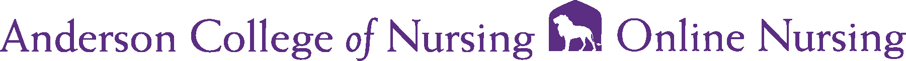 Anderson College of Nursing Online Logo - Purple - Version 2