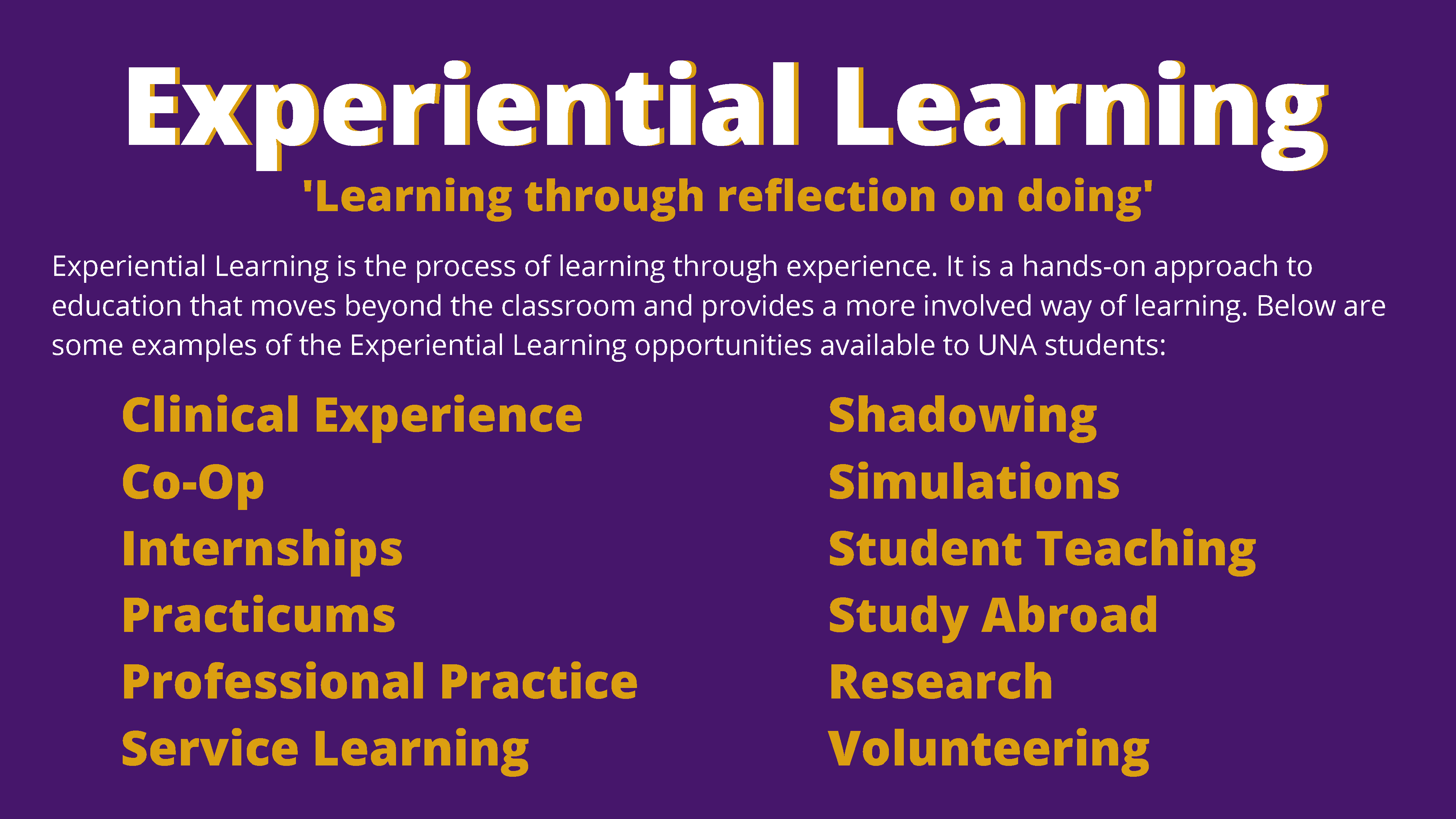 Experiential Learning