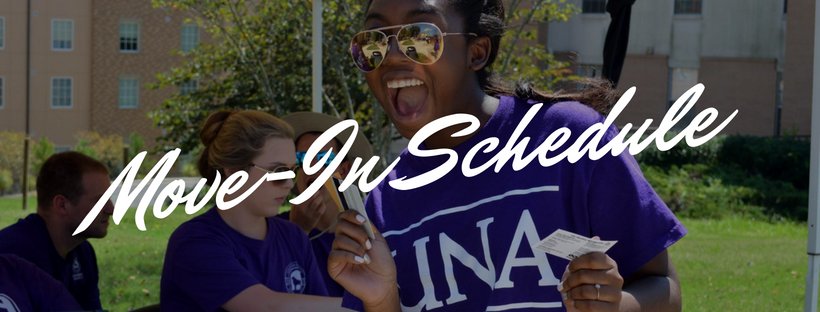 Move In Schedule University Of North Alabama