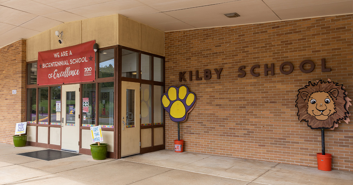 Kilby Laboratory School on the campus of the University of North Alabama.