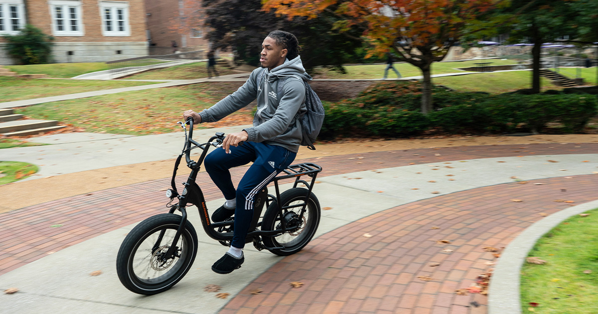 The Anderson Bike Program launched this fall at the University of North Alabama as a new transportation initiative designed to provide an additional means of getting to and from campus.