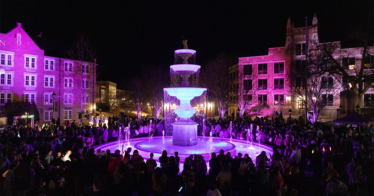 Light the Fountain event