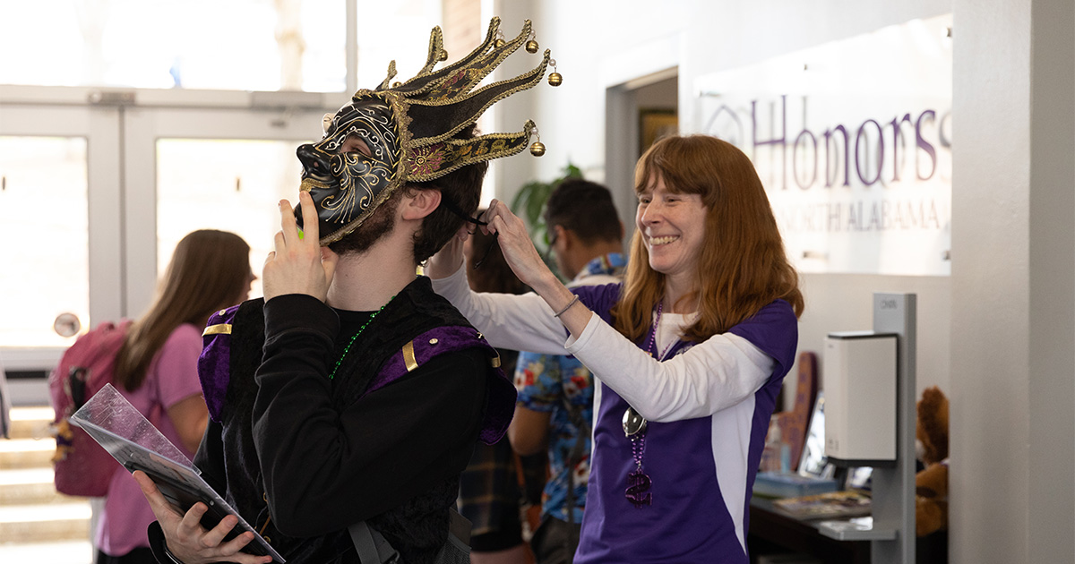 Dr. Rebecca Linam, a Professor in the UNA Department of Foreign Languages, said Mardi Gras is referred to as the fifth season of the year in many countries.
