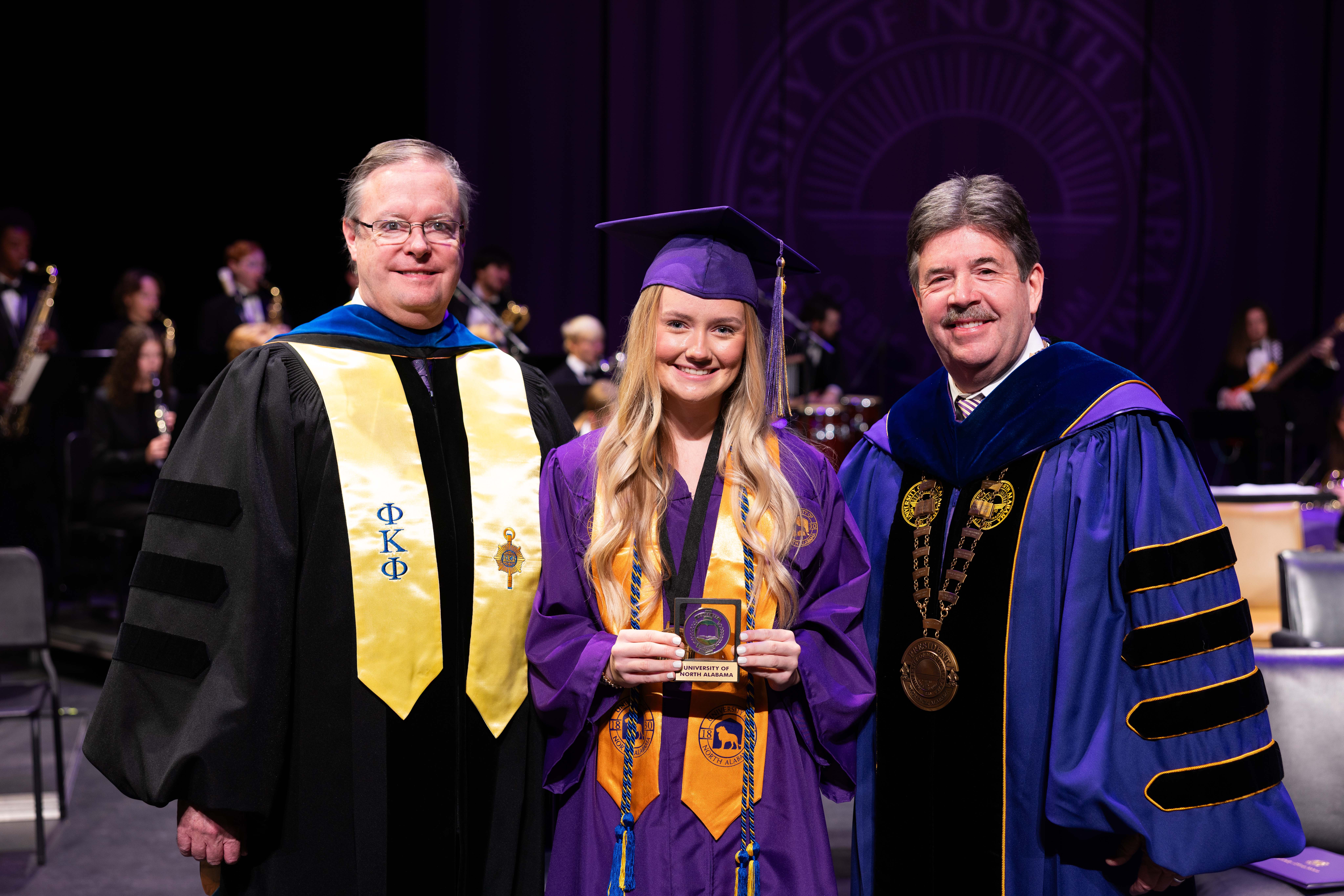 More than a dozen University of North Alabama graduates were honored as part of the recent winter commencement ceremonies.