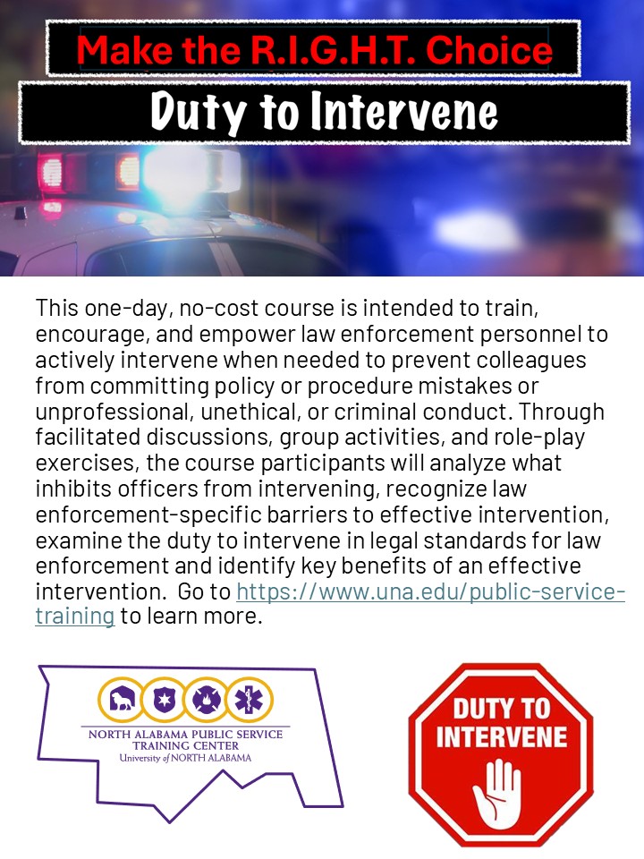 Duty to intervene flyer