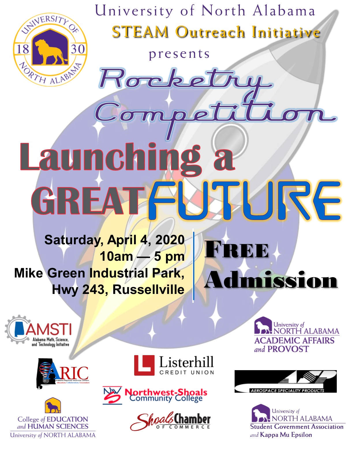 2020 UNA Rocketry Competition Flyer