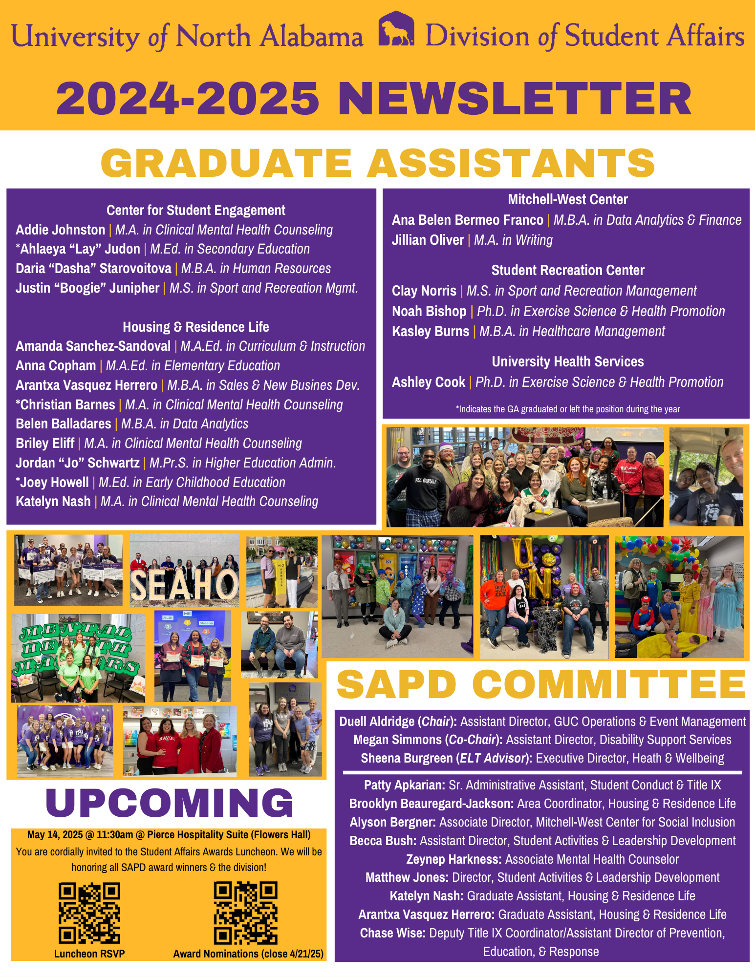 Staff Accomplishments